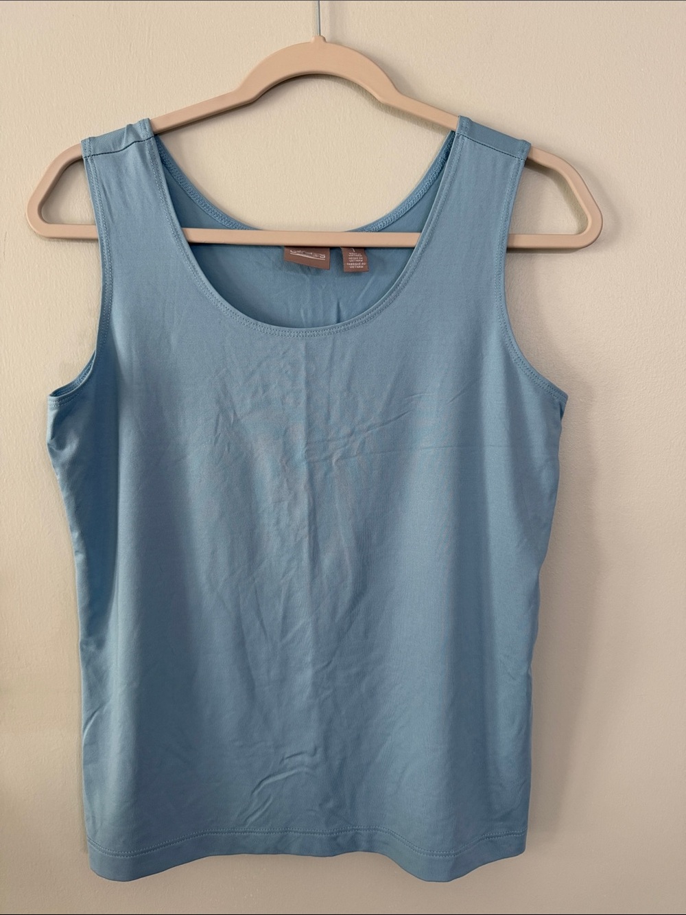 Chico's Dusty Blue Scoop Neck Tank Top